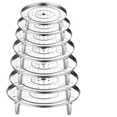 China Sustainable 30#Dish Steamer Basket Rack With Detachable Stand 2021 Products Stainless Steel Steamer Vending Rack for sale