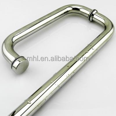 China Stain Finish Door Pull Handle Stainless Steel Glass Handle With Total Solution For Projects for sale