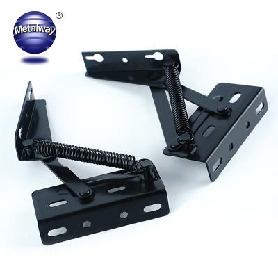 China 2pcs Frame Desk Mechanism Hardware Table Spring Standing Rack Hinge Rack Bracket Folding Lift up Top Coffee Table Lifting for sale