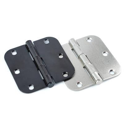 China 3.5 Inch Steel Door Hinge Window Hardware Accessories Steel Radius Metal Round Corner Spring Hinge Te koop