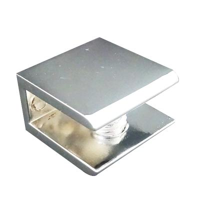 China Metal Mirror Clip Glass Holder Using For Glass Shelf And Wooden Plywood for sale