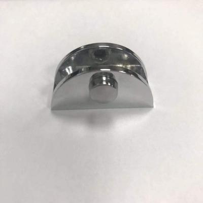 China Zinc alloy round shaped glass bracket holder glass shelf clips glass clamp for sale for sale