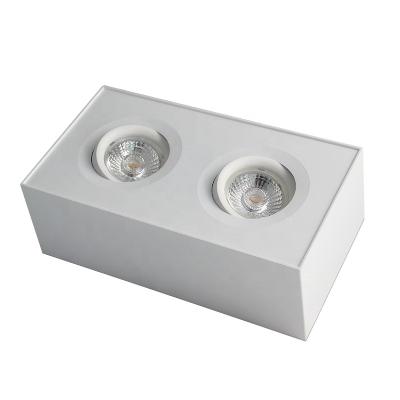 China Nordic COB Anti-glare Spotlight Double Head 18W Led Downlights Outdoor Mounted Recessed Double Head Led Downlight for sale