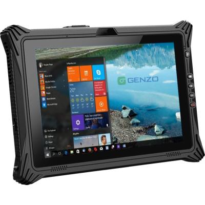 China GENZO Waterproof Rugged Tablet 10.1 Inch Quad Core Support Windows Industrial Scanner Rugged Tablet 8GB 128GB Tablet for sale