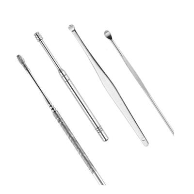 China Earwax Remove 6 Pcs Ear Pick Ear Cleaning Tool Kit, Ear Curette Earwax Removal Set With Cleaning Brush for sale