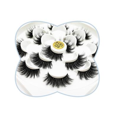 China 100% Soft Hot Selling Private Label 6D Mink Fur False Eyelashes Wholesale Customize Real Mink Fake Eyelashes Packaging for sale