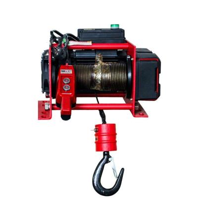 Chine material lifting double drum motor high speed cable pulling machine 2 5 10ton power electric hoist winch à vendre