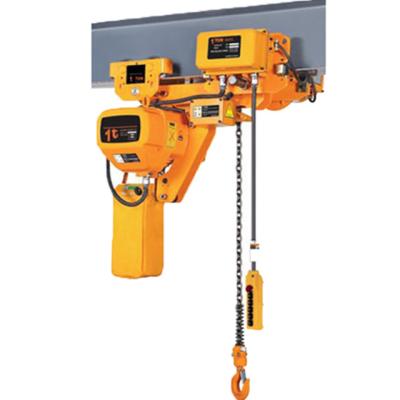 China Chain lift Powered Trolley Hoist electric chain lifting for sale for sale