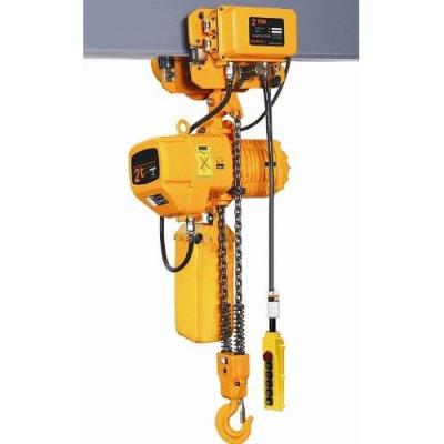 China 2 tons CE Powered electric Trolley Hoist chain with hook 2 ton for sale