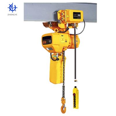 China China factory 2 ton 5 ton overhead safety lifting electric chain hoist with motorized trolley for sale for sale