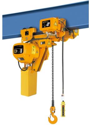 China 1.5 ton electric chain hoist with electric Trolley for sale