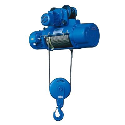 China Electric wire rope hoist for crane with motorized trolley and pendant control for sale