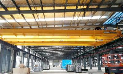 China 10 ton steelmaking double beam bridge crane for workshop marking for sale