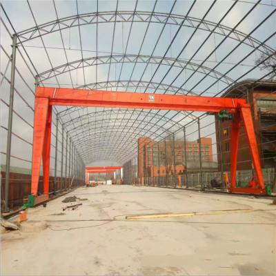 China mh type traveling 10 ton working duty warehouse single beam gantry crane price for sale