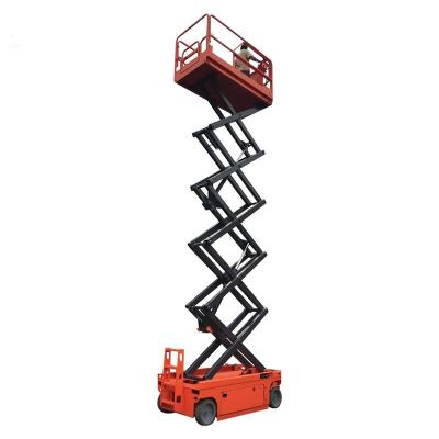 中国 electric self-propelled scissor platform scissor folding lift 販売のため