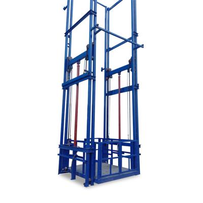 China Zhongye 1000kg 2000kg 3000kg Rail Guide vertical good Freight Elevator hydraulic cargo lift price en venta