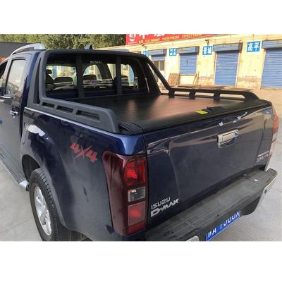 China Retractable Rain Cover Pickup Truck Bed Tonneau Cover Manual And Electric 4x4 Roll Cover For Vehicle for sale