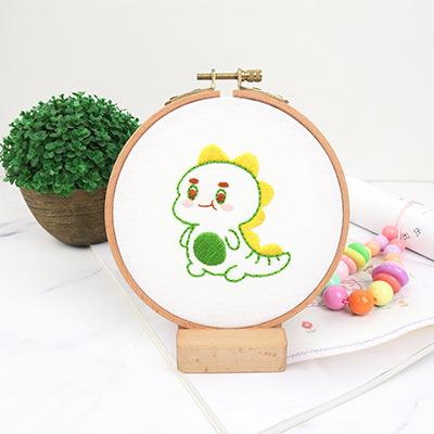 China China DIY cartoon animal embroidery kit for beginner pattern printed cross stitch, cartoon embroidery kit for sale