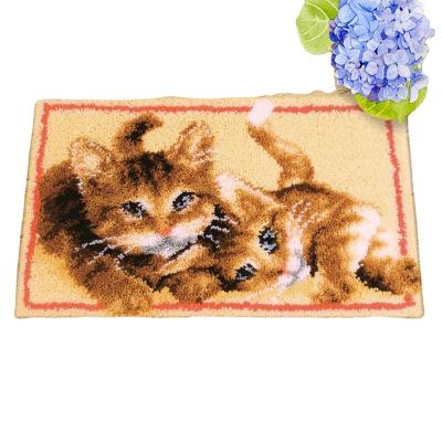 China Latch Hook Kit Rug, Latch Hook Kits China Latch Cat With Preprinted Pattern Adult Kit For Adults And Kids Craft for sale