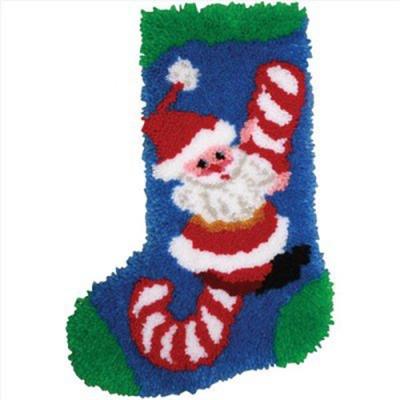 China China Christmas Chimney Custom Cross Stitch Counted Cross Stitch Latch Hook Craft Kit for sale