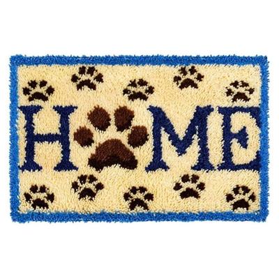 China China Christmas Decor Rug Embroidery Cross Stitch DIY Kit Handmade Blanket Cushion, Latch Hook Rug Kit for sale