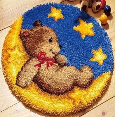 China China Customized Available DIY Crochet Yarn Kits, Blanket Kit Needlework Sets, DIY Crochet Mat Embroidery Crochet Kits for sale