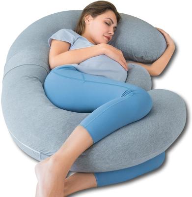 China Amazon Anti-Static sells E-knitted fabric pillow for pregnant women to support pregnant women's entire body. for sale