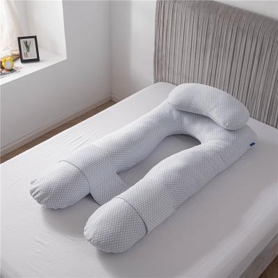 China Comfortable and Breathable Fiber Maternity Pillow Anti-static 3D Honeycomb Pregnancy Maternity Pillow for sale