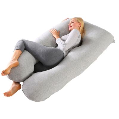 China Anti-static Multifunctional U-shaped Maternity Side Pregnancy Pillow Sleeping Baby Breastfeeding Pillow for sale