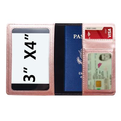 China Normcore/2021 Hot Sale 4x3 Amazon Minimalist Thumb Transparent Cards Multifunctional PU Card Holder Leather Passport Cover for sale