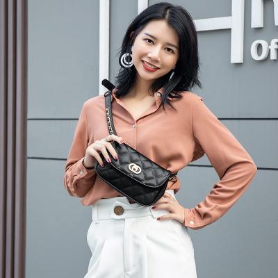 China MIYIN Waist Pack Women Cute Fashion Waist Bags PU Solid Color Belt Leather Fanny Pack Crossbody Bumbag Bag For Party Travel Hiking for sale