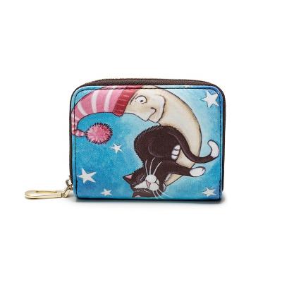 China MIYIN Fashion Small Card Holder Wallet Fashion Bag Wallet Card Holder Cartoon Cute High Quality Cute Pattern Zipper Female Card Wallet for sale