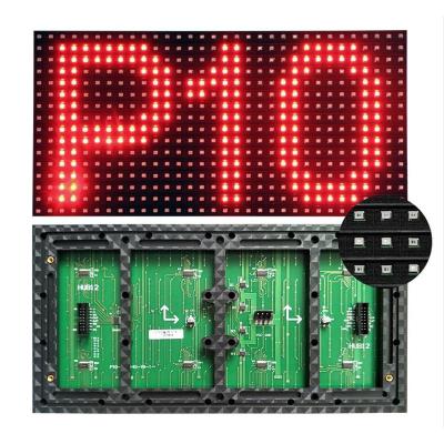 China 320*160mm outdoor outdoor single color p10 led module waterproof for text sign for sale