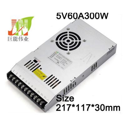 China G-Energy 300W Indoor and Outdoor Power Supply Support Input Power Voltage 110V/220V for LED Display Overload Protection 5V 60A JPS300V for sale