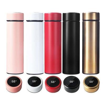 China 500ml Thermos Bottle Stainless Steel Digital Temperature Display Smart Sustainable Luxury Led Thermos Bottle for sale