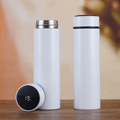 China Sustainable 304 Stainless Steel Thermos Cup Led Temperature Display Vacuum Flasks Drink Water Stainless Steel Water Bottle for sale