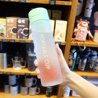 China Viable Wholesale Plastic Sports Water Bottles 600ml 800ml Large Capacity Bpa Free Water Bottle For Outdoor for sale