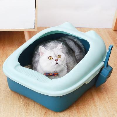 China Factory Supply Sustainable Cats Plastic Toilet Cat Litter Box for sale