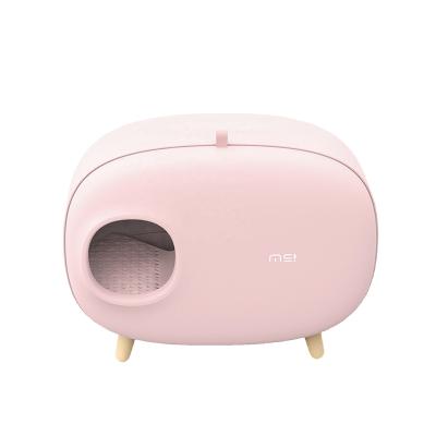 China Sustainable Luxury Design Hoes Cat Litter Box Lovely Cat Trash Toilet for sale