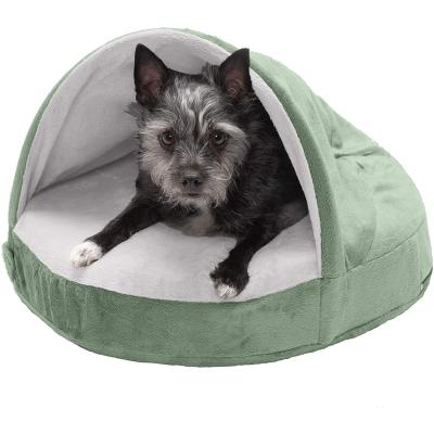 China Sustainable Round Embrace Birds Pet Bed With Detachable Pillow Luxury Dog Cat Pet Bed for sale