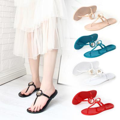 China Fashion trend new style Crystal Jelly Woman Fashion Designer Flip of 2021 summer collapse slipper for sale