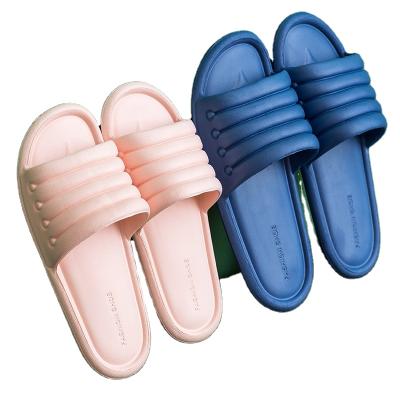 China CUSHIONING Non Slip Indoor Household Slippers Silent Bathroom Slippers With Soft Soles For Men And Women for sale