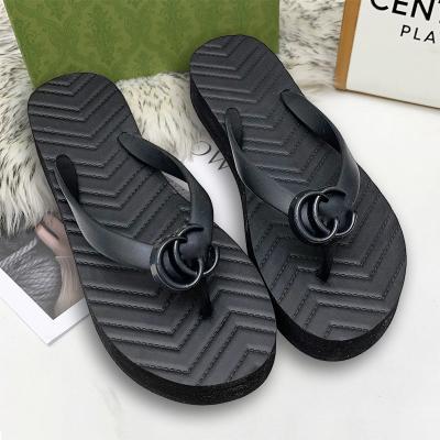 China Fashion Trend New Arrival Shape Jelly Women Flip Flops EVA Platform Sandals Flat Shoes Ladies Flip Flop Slippers for sale