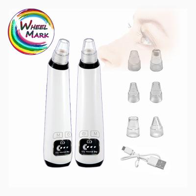 China Black Head Removal 6 in 1 Facial Pore Deep Cleansing Electric Rechargeable Lithium Battery Vacuum Suction Blackhead Remover Vacuum for sale