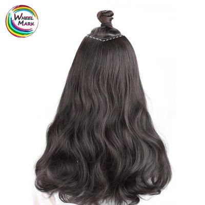 China V-Tip Hair Clip In Water Wave Hair Extensions Soft Invisible Temperature Synthetic Hair Pieces for sale