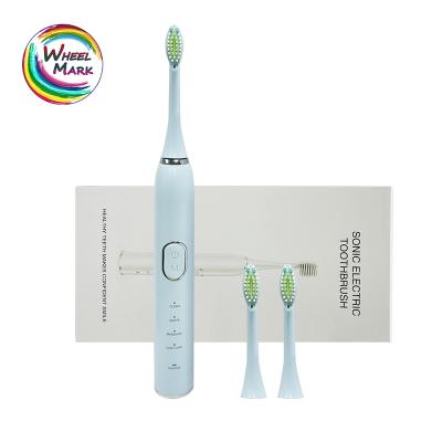 China Portable Cute Cartoon Brush Children's Electric Toothbrushes Silicone ABS+ Sonic Electric Toothbrush for Kids with 2pcs Replacement Heads for sale