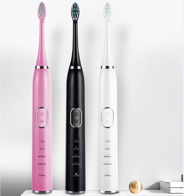 China ABS+ Silicone Smart Start Oral Hygiene Automatic Whitening Rechargeable Customized Electric Toothbrush for sale