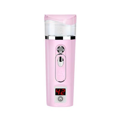 China Handy Electric Nano Steamer Moisturizer Facial Electric Nano Beauty Mist Sprayer With Skin Test Facial Steamer Machine for sale