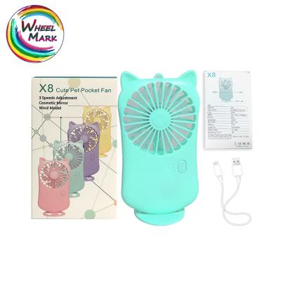 China Usb Charging Handheld Personal Usb Mini Portable Small Battery Electric Fan Rechargeable Fan for sale