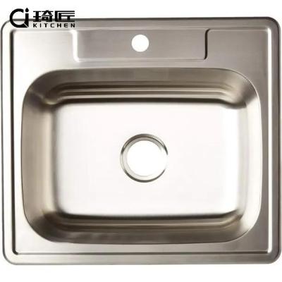 China Without Faucet Hot Sale Laundry Kitchen Sink Stainless Steel (25 By 22 Single Bowl) for sale